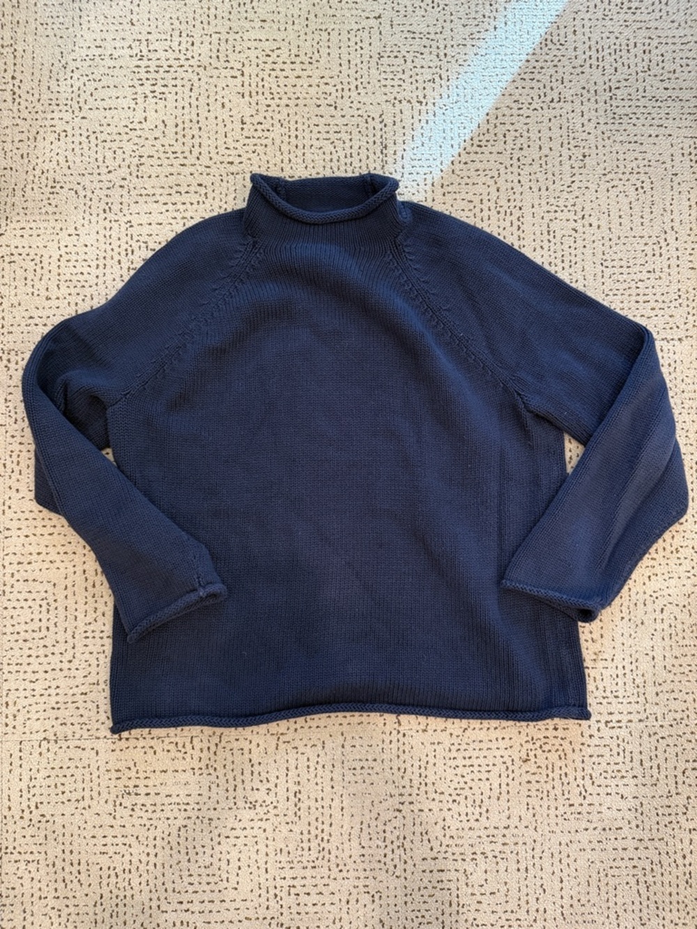 J. Crew Navy Turtleneck Knit Sweater